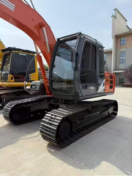 Excavadora de orugas japonesa usada Hitachi ZX120 de 2022 con componentes principales CE EPA, incluyendo opciones de motor, bomba y motor.