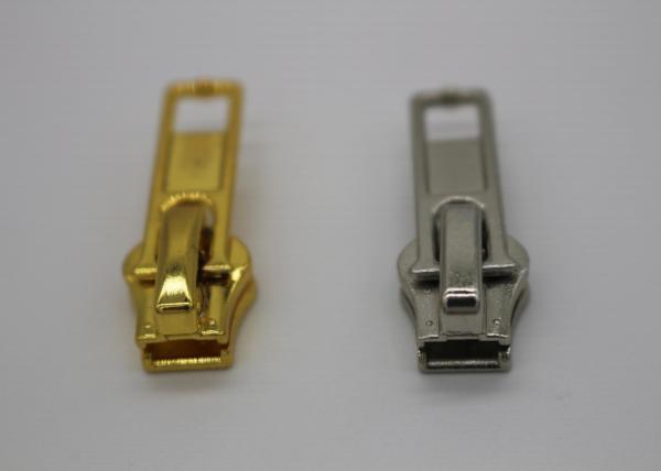 Small Zipper Slider Replacement Parts , Backpack Leather Double Sided Zipper Slider