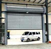 Porta em espiral de velocidade com 0,8m/s abertura 0,75KW Motor Power Sistema de segurança de sensor fotoelétrico