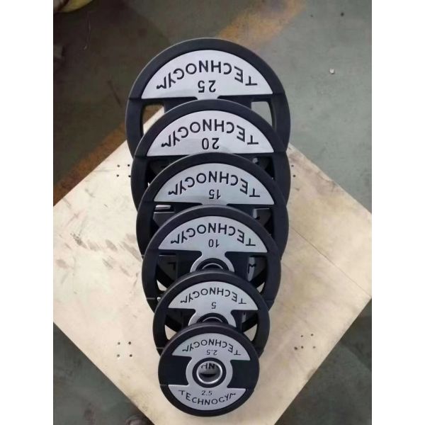 Weightlifting Bumper Plates High End CPU Gym Equipment 2.5kg 5kg 10kg 15kg 20kg 25kg Fitness Training Set