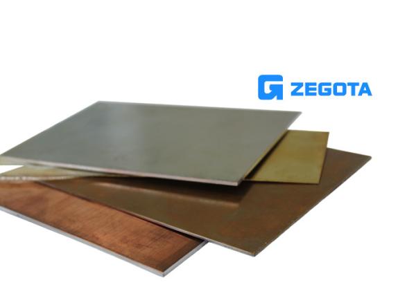 Perfect Surface Copper Clad Stainless Steel Sheets , Copper Fully Clad By Stainless Steel