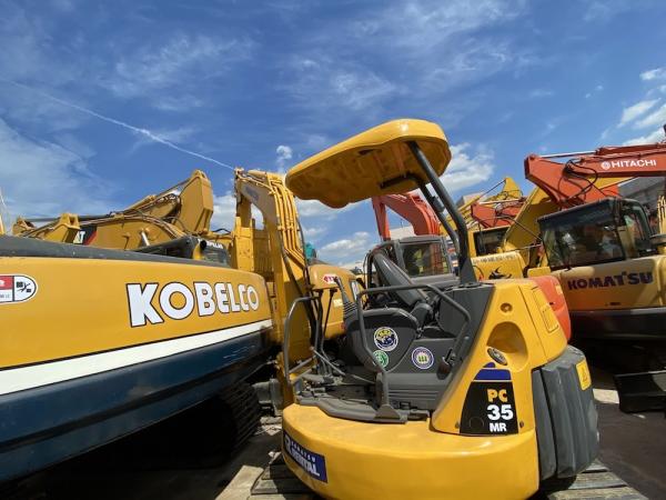 3915KG3 PC35MR-2 a utilisé l'excavatrice hydraulique de chenille de Komatsu 3 tonnes