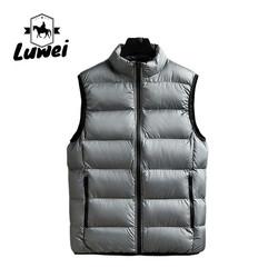 Outdoor Zipper Cold Weather Vest Windproof Puffer Utility Plus Size Sleeveless
