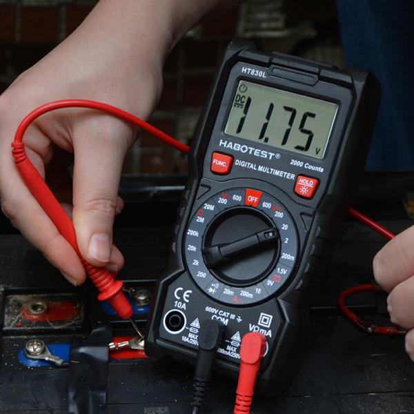 Habotest HT113 Manual Digital Multimeter with Low Input Impedance for Household Use and ABS Material Construction