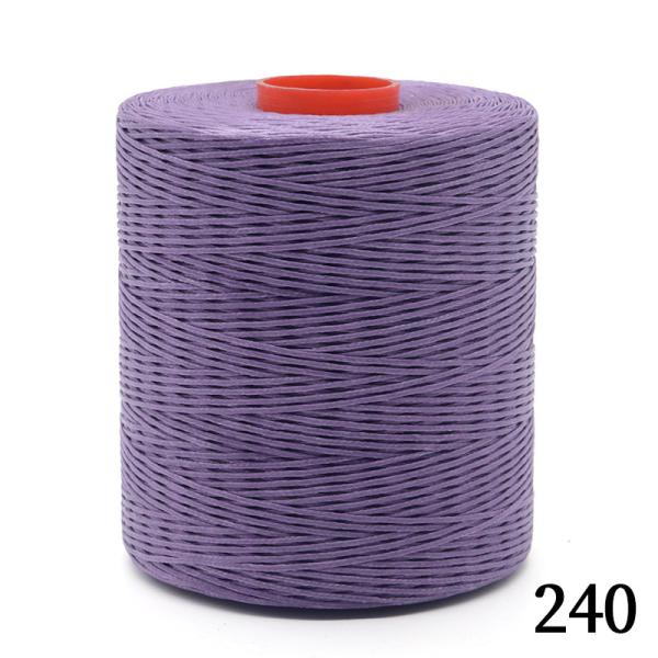 210D/16 Polyester Sewing Thread Hand-sewn Leather Waxed Thread 0.8mm 1mm 240 Colors