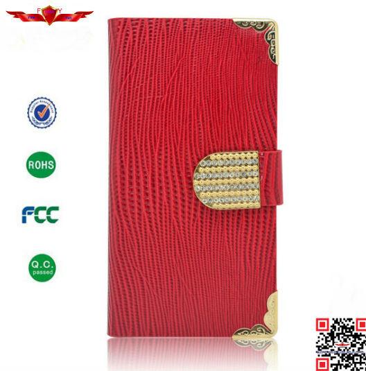 Newest 100% Qualify Luxury Genuine Crocodile Leather Wallet Cover Cases For HTC ONE M8