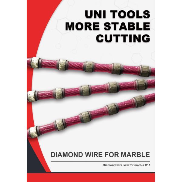 Провод блока тяжелого рока мраморным покрытый диамантом увидел для линейной скорости камня 25-35m/S