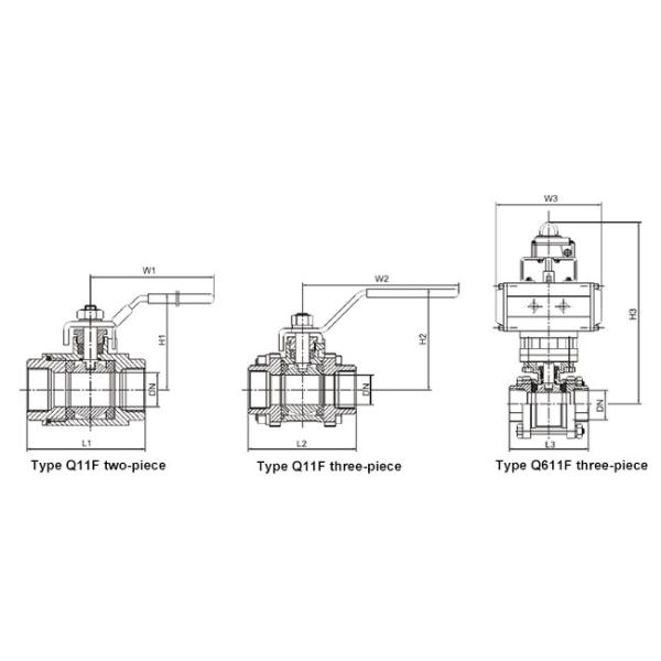 Internal Thread Ball Valve Automatically Compensate For Wear Error Zero Leakage Function