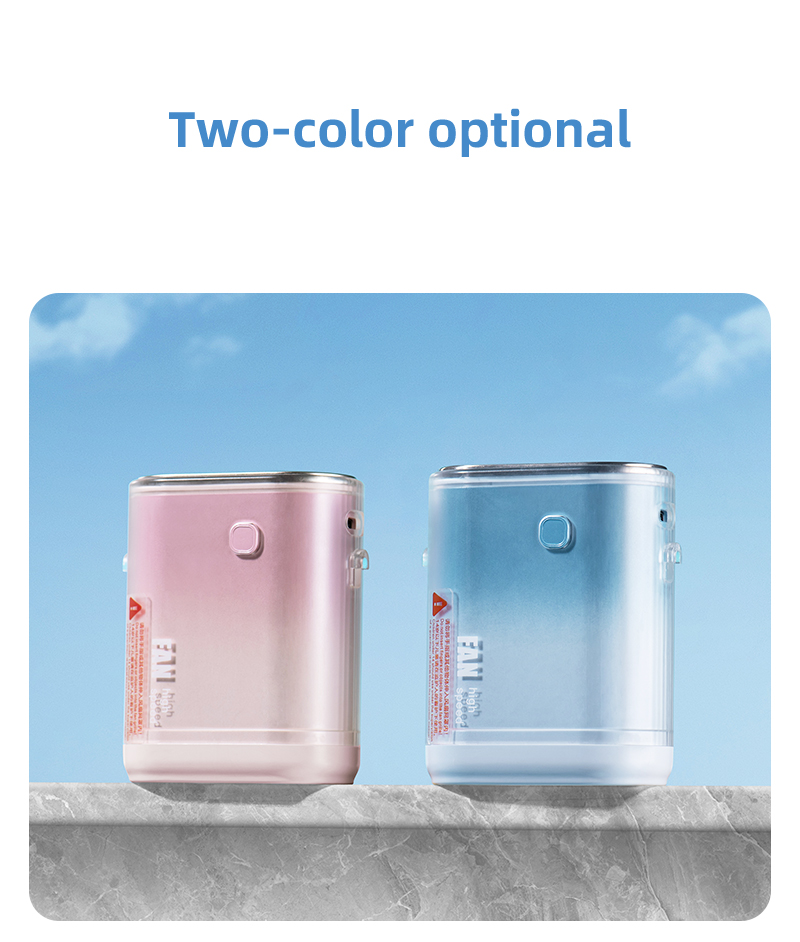 Factory Direct Wearable Neck Waist Cooling Fan Gradient Color Support Custom Logo & Color Box Best Christmas Holiday Gift