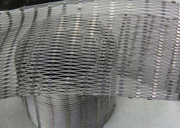 SS7*19 13mm Mesh Size Stainless Steel Rope Mesh For School Safety Fence