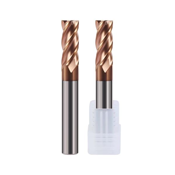 High Temperature Tungsten Carbide 4F Carbide End Mills Cutting for Metal Hrc55 CNC Tools Router Bits Spiral Flute Milling Cutter