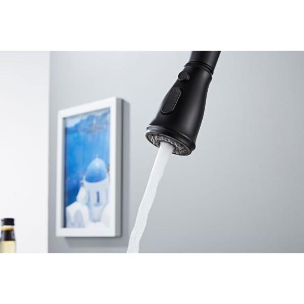 Rotatable Pull Put Black Sink Tap Faucet