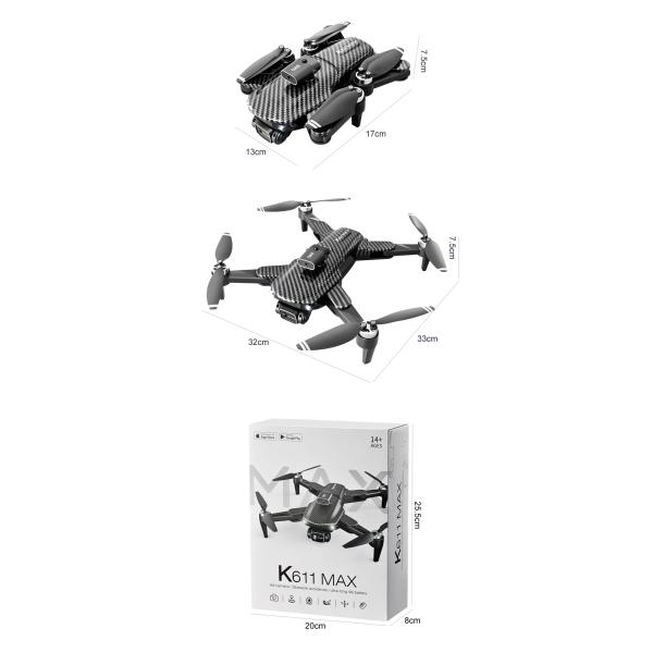 Складчивый аэрофотограф Квадкоптер K818 Max Mini Drone с 4k HD камерой Smart Brushless Motor и препятствиями