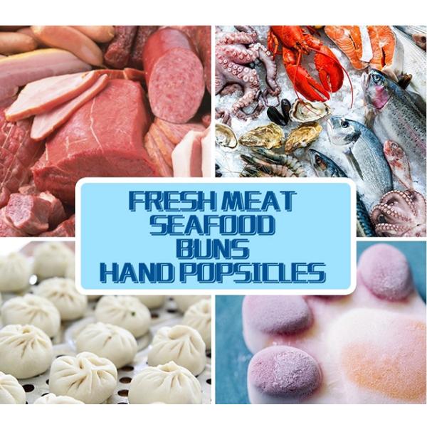 4 compresseur droit d'Ouchscreen Embraco de boulangerie de réfrigérateur commercial de porte 400x600