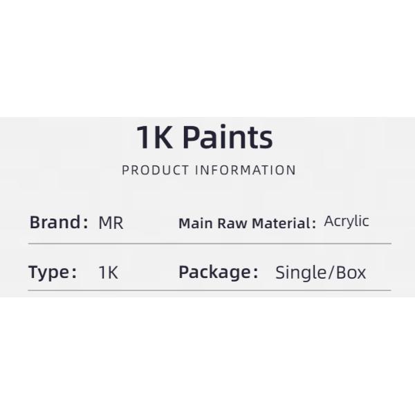 M106 Púrpura Rojo 1K Pintura para automóviles Marcas MR 1K Pintura de aerosoles para automóviles Personalizable