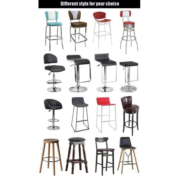 American Design Metal Frame Bar Stools Industrial 50'S Customize