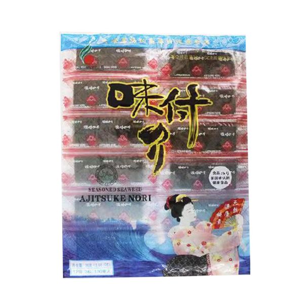 100% Nature Seasoned Seaweed Nori Roasted Delicious Crispy Original Seasoned Nori Dried Snack Seaweed