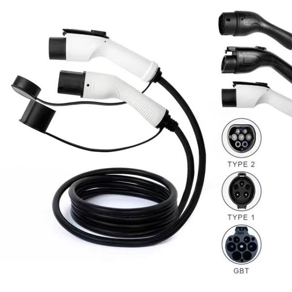 32A 1-Phase Type 2 Plug to GBTC IEC 62196 EV Cable and for Electric Vehicle Charging