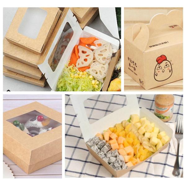 arcilla superior blanca Kraft detrás Tablero superior blanco impermeable a la grasa de papel de 300gr 325gr Clay Kraft Back Food Box