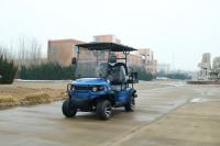 Blue 2+2 Seat Luxury Electric Golf Cart Customized Color And LOGO With Lithium Battery For Various Scenarios Such As Scenic Spots And Club