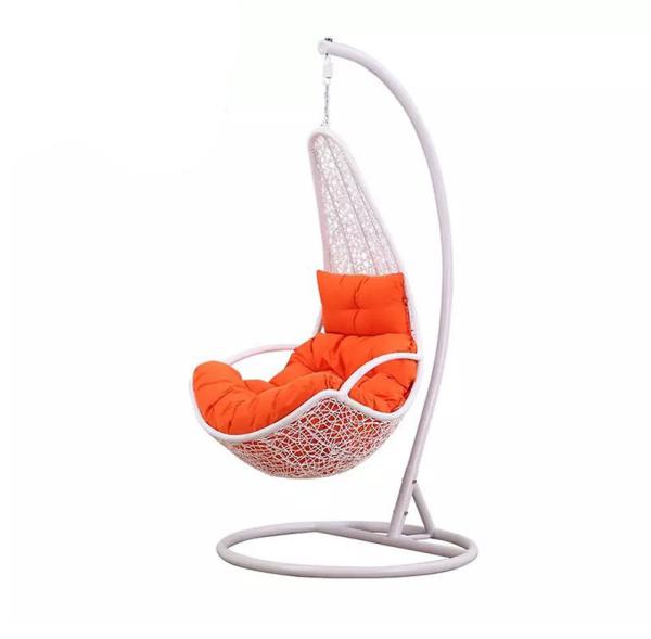 H1240mm W800mm Rattan Egg Swing Chair , Rattan Egg Chair Outdoor All Weather Use