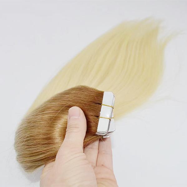 Customized Colored Premium Virgin Remy 100% Natural Russian Remy Tape In Hair Extensions