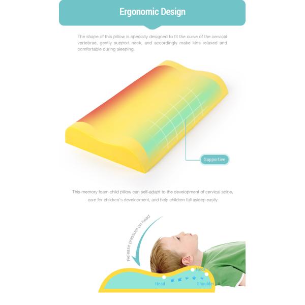Breathable Orthopedic Baby Memory Foam Pillow Anti Snore Side Sleeper Pillow 50D
