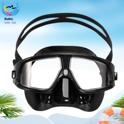 Customization HD Silicone Snorkel Mask With Myopia Clear Swimming Goggles