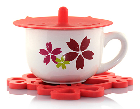 OEM FDA/LFGB Silicone Kitchen ware Heat-resistant Flower Shaped Silicone mat SM-015