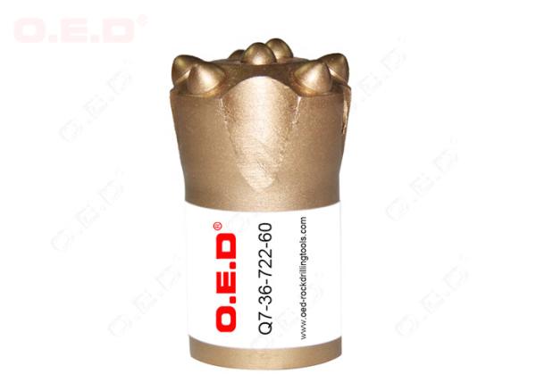 Diameter 36mm Taper Button Bit Small Size Rock Drill Bit With 7 Buttons