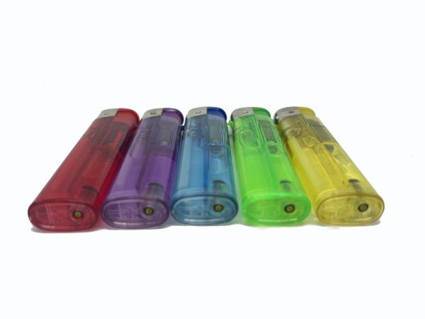 Nickel/Black/Gold Windcap Slim Dy-062 Disposable/Refillable Electric Lighter for BBQ