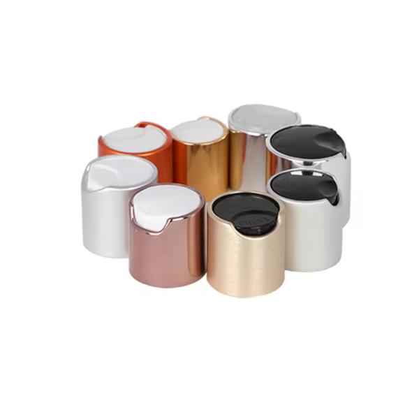 24 mm d'or et d'argent brillants Disque en aluminium couvercle bouteille en plastique Shampooing Bouchon en argent