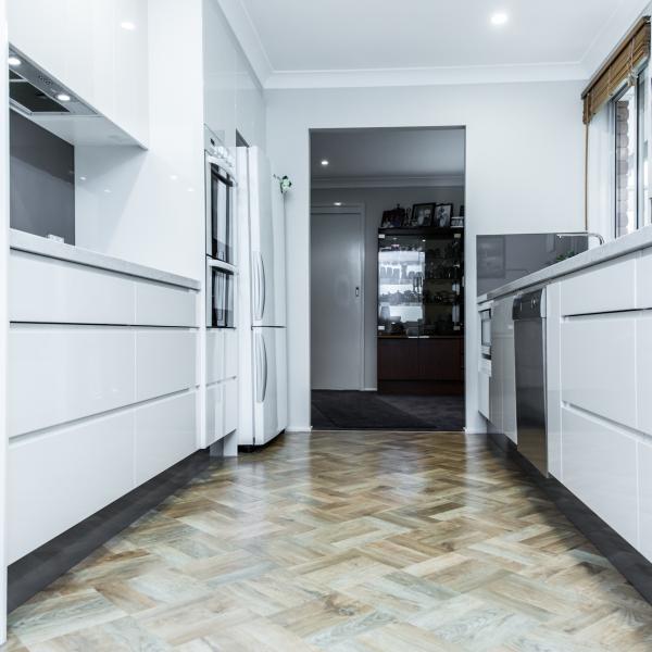 White Acrylic Kitchen Cabinet High Gloss Modern