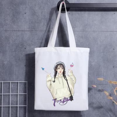 Custom Mini Canvas Tote Cotton Bag Printed Handbag Handle Canvas Tote Bag