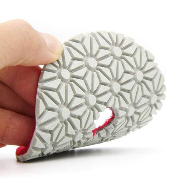 Thickness 3mm Dry 3 Step Vitrified Diamond Polishing Pads 100mm