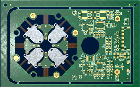 High Power Thermal Management Rigid-Flex PCB with Heavy Copper and Aluminum Base