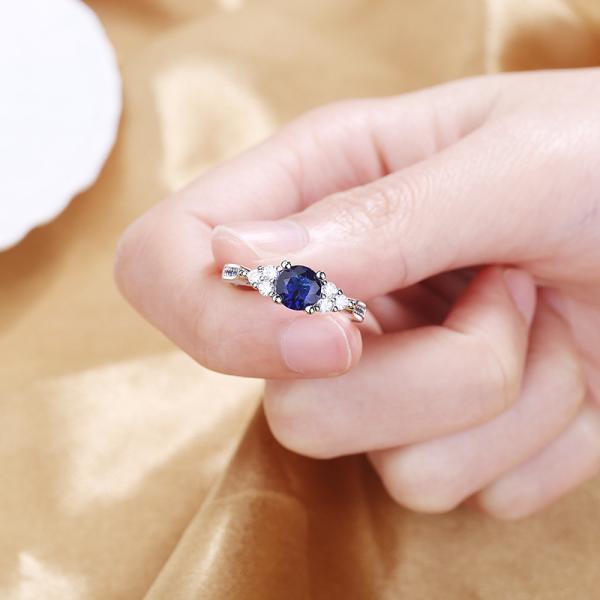 Diamond Sapphire Engagement Rings Environmental Copper