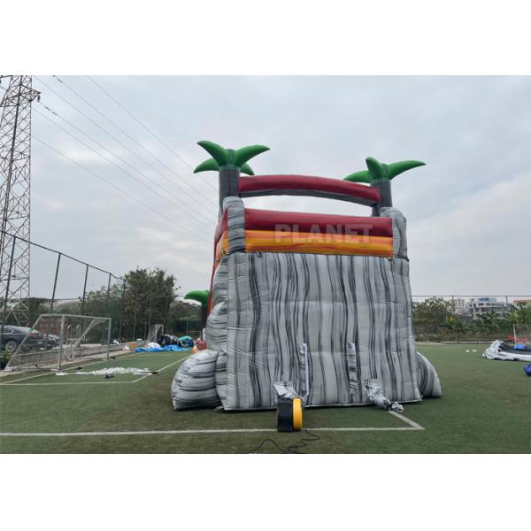 Прокол брезента PVC придает непроницаемость раздувные водные горки с бассейном