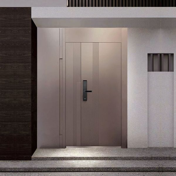 Custom Color Steel Security Door Office Metal Exterior Door