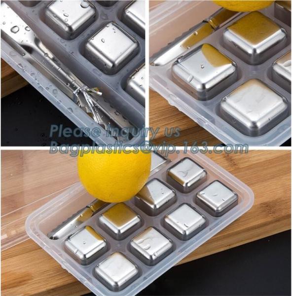 stainless steel whisky stones free sample reusable metal ice cubes, Stainless Steel Whiskey Chilling Rocks Ice Cube Whis