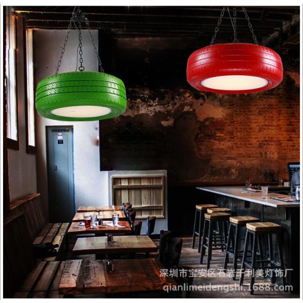 Loft Industrial Wind Tire Pendant Light Color LED Lamp Bead Hanging retro chandelier(WH-VP-132)