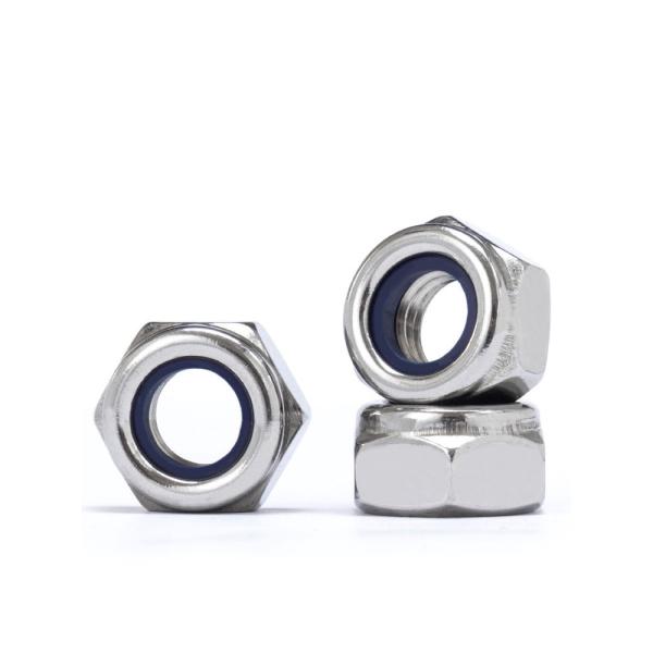 Stainless steel Nylon Insert Hex Lock Nuts, Metric Inserted Locknut, Self-Locking