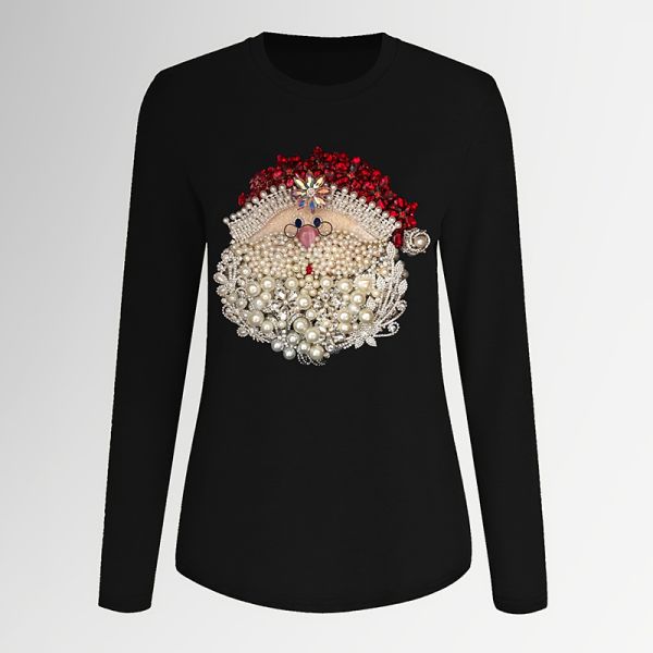 Digital Printing 65cm Long Sleeve Tops Personalized Designs Crew Neck Long Sleeves