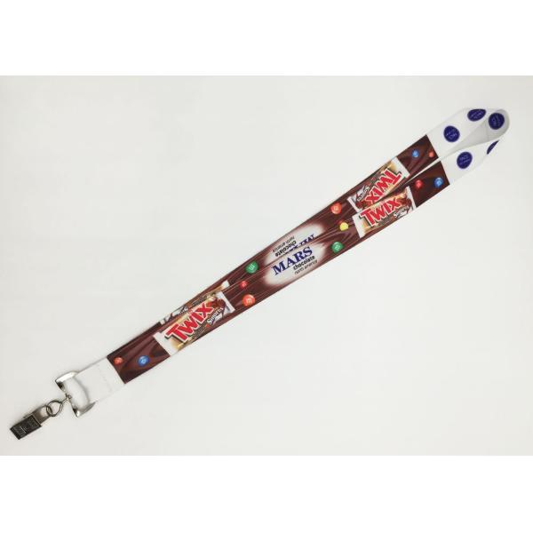 Heat Transfer Printing Card Holder Lanyard With Plastic Breakaway For Exhibition