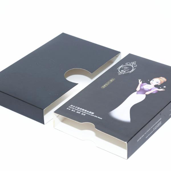 Pink Folding Cardboard Gift Boxes For Mask Packaging Gold Foil Stamping