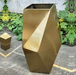 Caja irrompible impermeable del plantador de la flor del jardín del metal al aire libre
