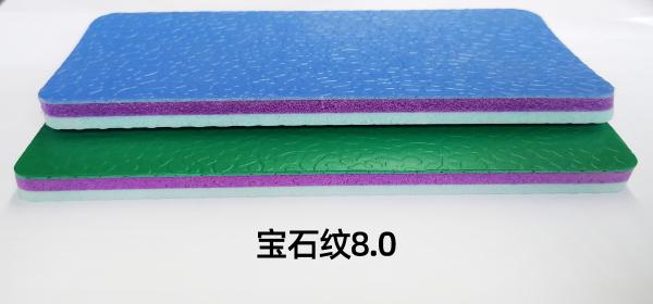 Extrusion Basketball Court Gym PVC Vinyl Flooring Crystal 4.5 / 7.0 mm Thickness