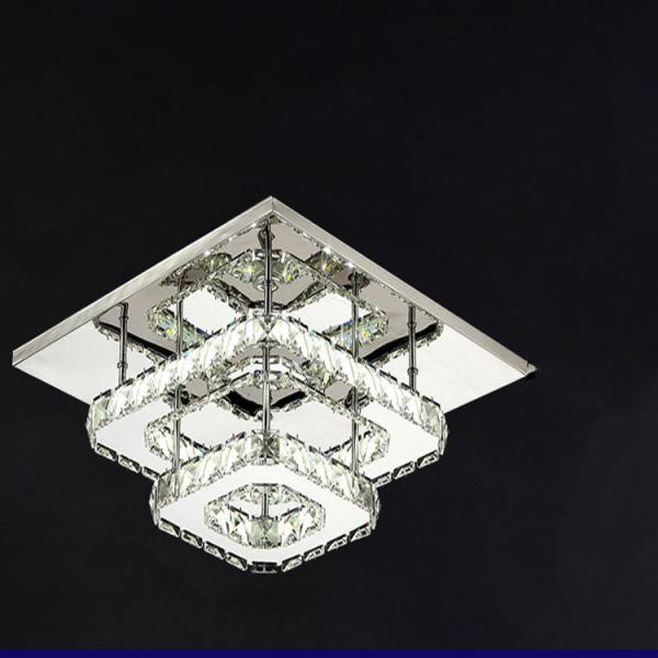 Aisle Crystal Luxury Bedroom Led Ceiling Light 24w Length 30cm