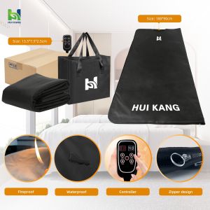 Pemf Detox Дальний инфракрасный Сауна Покрывало терапия FIR Zipper 110V