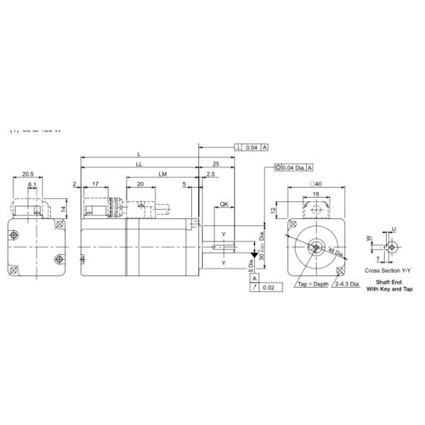 высокоскоростной мотор сервопривода 0.318Нм сила 100 ватт для оборудования СГМАВ-01АНА-ИР11 полупроводника